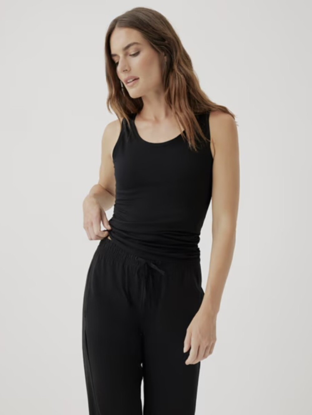 Pact Cool Stretch Fitted Tank Organic Cotton Medium
